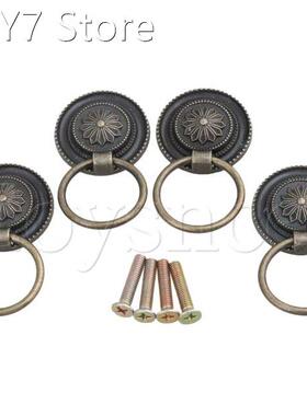 4x Antique Wooden Foot Zinc Alloy Hardware Tiger Foot Bronze