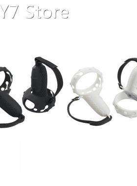Sweat Proof Silicone Controller Grip Cover + Knuckle Strap f