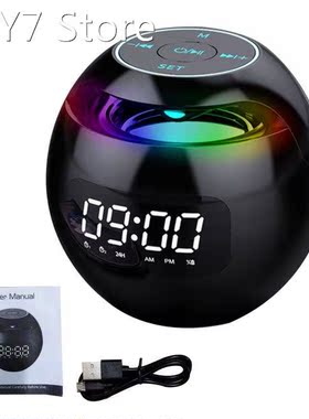 RGB Lighting Bluetooth5.0 Compatible Home Alarm Clock Office