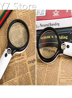 Double Lens With 3 Led Lights Racket Handheld High Reading P