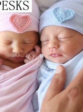 Newborn Hat Cute Rhinestones Big heart Cap Baby Cotton