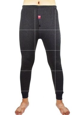 men winter warm pants man Velvet legging boy underwear 2pcs