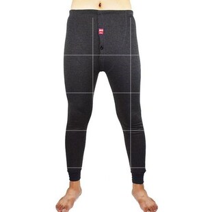 men winter warm pants man Velvet legging boy underwear 2pcs