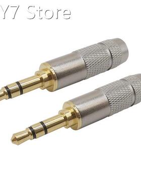 Straight 3.5mm Male Plug Stereo 3 Pole Audio Headphone Plugs