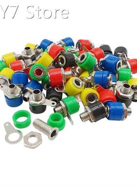 25Pcs/Lot 5 Colors 4mm Banana Socket Jack Connector Adapter