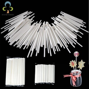 50pcs Solid Core Paper Lollipop Sticks 15/10/8.5cm Stick Lo