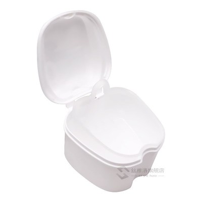 Denture Bath Box Organizer Dental False Teeth Storage Box wi