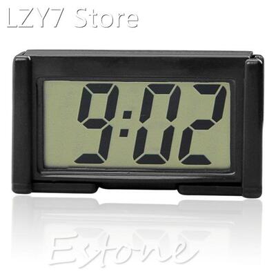 Interior Car Auto Desk Dashboard Digital Clock LCD Screen Se