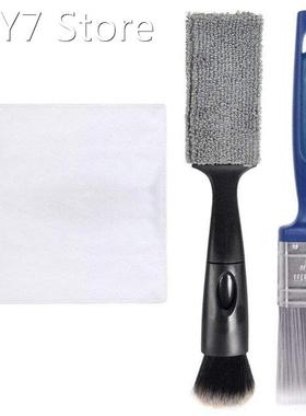 New 3-Piece Car Brushes Set Of Car Interior Cleaning Brushes