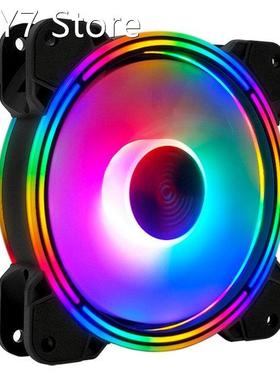 COOLMOON 120mm PC Computer Case Fan Ultra Silent RGB Cooling