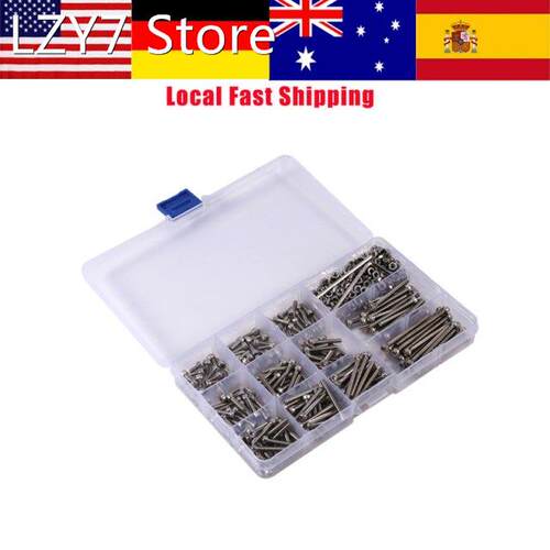 440Pcs/Lot M3 Stainless Steel Screws Set Hex Head Socket Scr