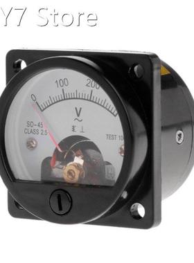 Voltmeter SO-45 AC 0-300V Round Analog Dial Panel Meter Volt