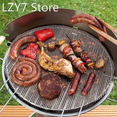 Non-Stick Frying Pan Pad Round Liner Sheet Barbecue Grill Ma