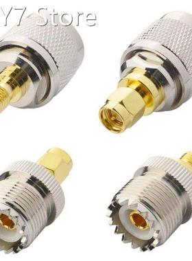 4 PCS / SET UHF SL16 PL259 SO239 to SMA Male Plug Female Jac