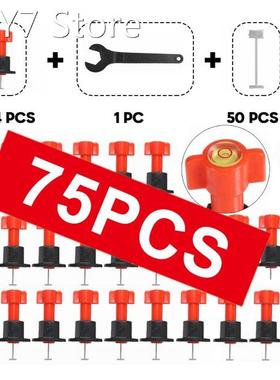 75PCS Flat Ceramic Level Wedges Tile Spacers For Flooring Wa