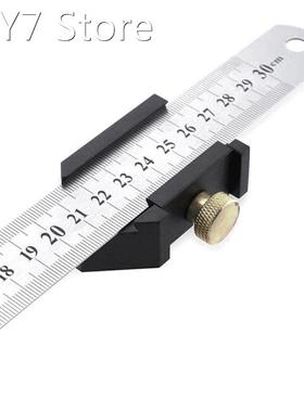 Steel Ruler Positioning Block Linear Positioner DIY Measurin