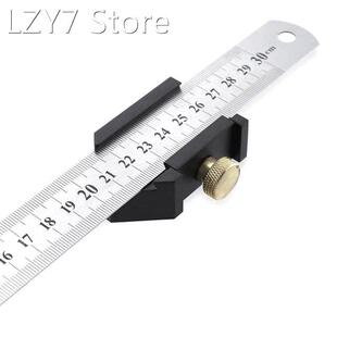 Steel Ruler Positioning Block Linear Positioner DIY Measurin
