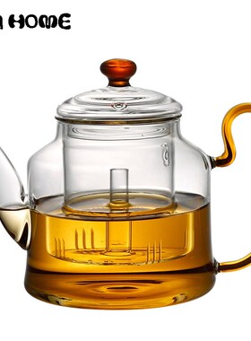 1200ml Large-capacity Teapots Steamed Tea Set Boiling Teapot