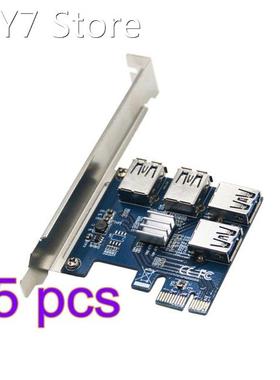 USB 3.0 PCI-E Expansion Card Adapter 1 to 4Port USB3.0 Hub I