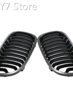 Car accessories 1Pair Car Front Kidney Grille Carbon Fiber G