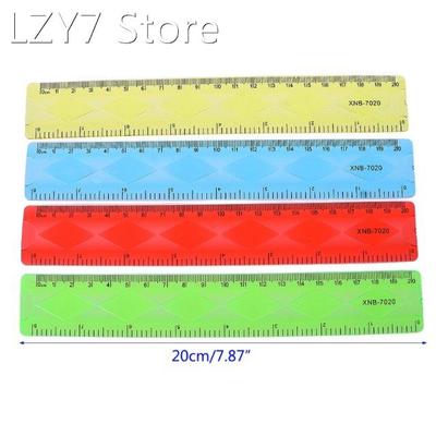 1PC Soft 20cm Ruler Multicolour Flexible Creative Stationery