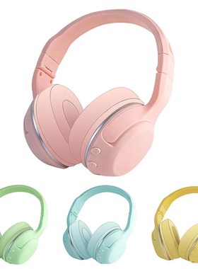 Wireless Bluetooth Solid Color Music Gaming Headphone Stere