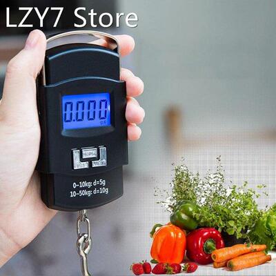 50kg Portable Electronic Scales Digital Scales Fishing Lugga