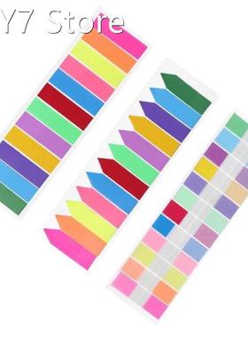 48 x12mm Fluorescent Film Hanging Label 12 Color Sticky Note