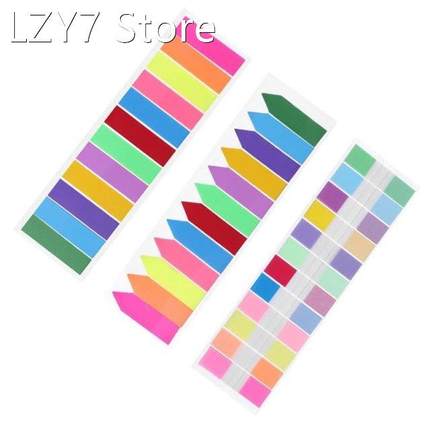 48 x12mm Fluorescent Film Hanging Label 12 Color Sticky Note