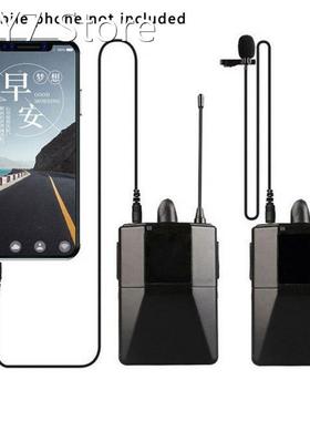 Wireless Microphone System Compatible With DSLR Cameras And