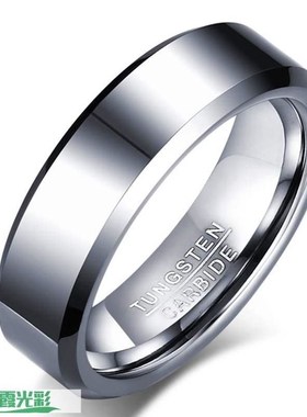Vnox Black Tungsten Carbide Men's Ring Wedding Engagement R