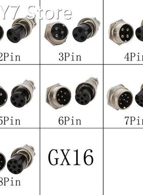 1Set GX16 Connector GX16 Male Female Circular Aviation Wire