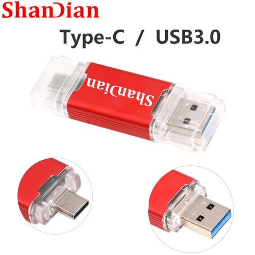 C type USB 3.0 flash drive plastic pen drive 16G 32G  64G 12