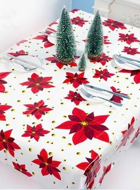 New Year 2020 Table Decorations Disposable Tablecloth Christ