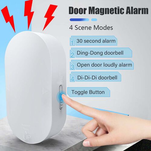 Window Door Sensor 120 dB Loud Sound Alarm Wireless Home Ent