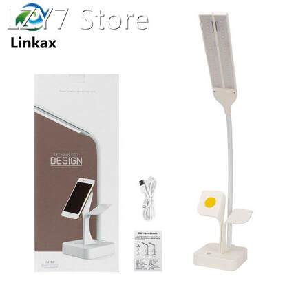 Double Head Flexible Dimmable Touch Sensor LED Desk Lamp USB