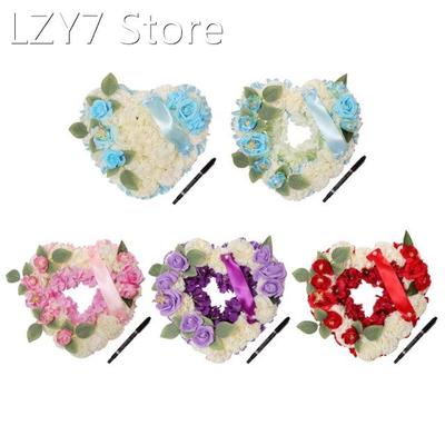 Artificial Flower Garland Funeral Floral Arrangement Heart S