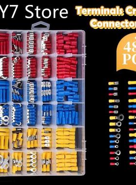 480/300/280Pcs Assorted Spade Terminals Insulated Cable Conn