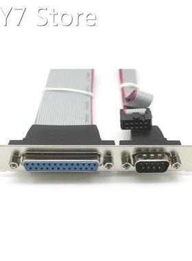 Serial DB9 Pin COM with Parallel DB25 Pin LPT Cable With PCI