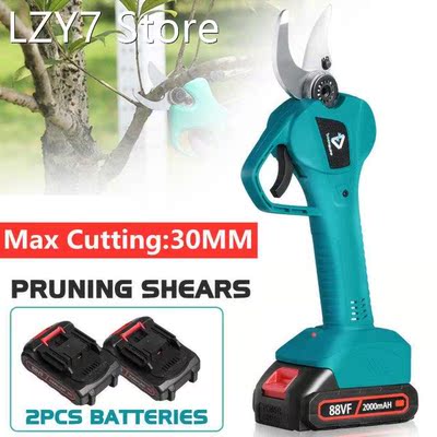 NEW Cordless Pruner Electric Pruning Shear 30mm Max Cutting
