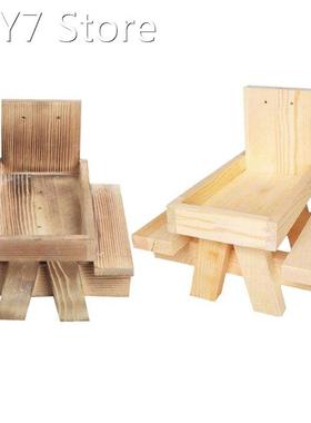 2022 New Wooden Squirrel Feeders for Outside Durable Table C