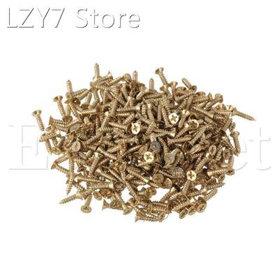 2.5 x 10mm Yellow Iron Flat Antique Self Tapping Wood Screws