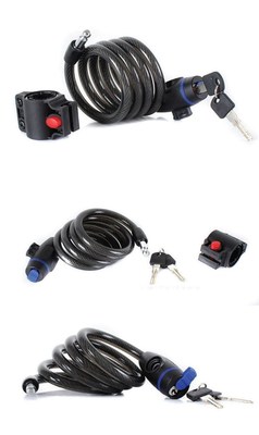 motor bike cycle bicycle scooter security wire cable lock