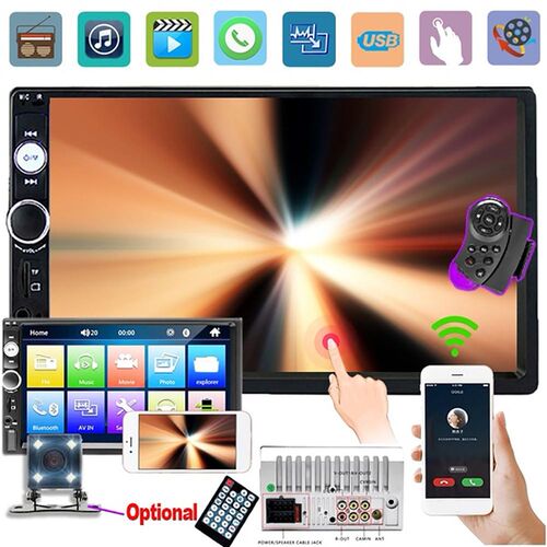 7023B 7 Inch Full HD 2 DIN Bluetooth Car-mounted MP5 / MP3 P