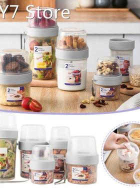 Snack Cup Container Snacking Food Storage Box Double Sealed