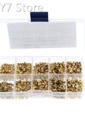 500PCS/Box M2 M2.5 M3 Brass Insert Nut Injection Molding Bra
