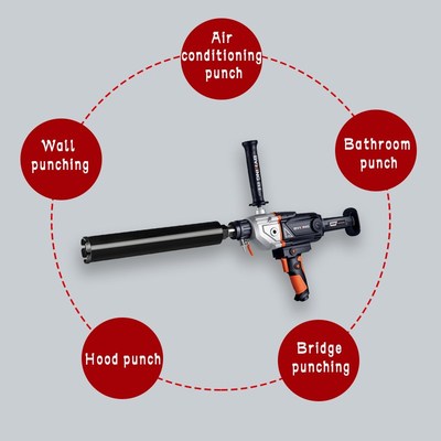 Handheld vertical drilling machine concrete porous air-condi