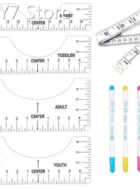 4pcs T-Shirt Ruler Guide Alignment Tool to Center Designs Tr