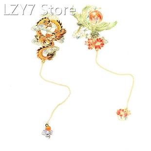 Luxury Metal Bookmark Chinese Style Retro Animal Shape Stati