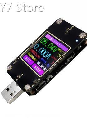 Type C USB Tester with TFT LCD Color Screen USB Voltmeter Am